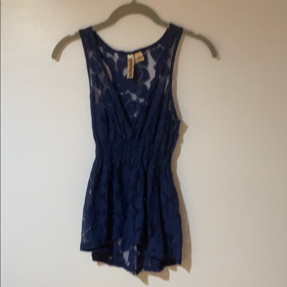 See through lace baby doll top